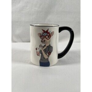 New Hipster Animal Coffee Mug Pig Stoneware 518ml 17.5 oz